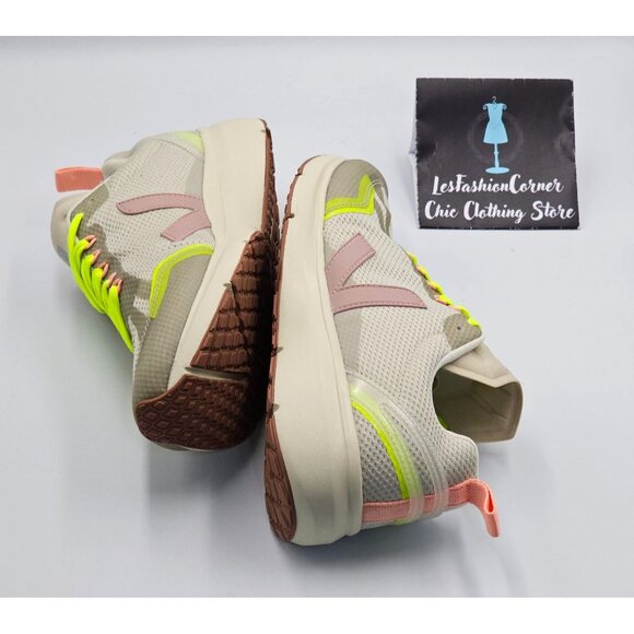 VEJA Women's Natural Babe Jaune Fluo Condor 2 Alveomesh  Running Shoes Sz 10 251 - Picture 12 of 16